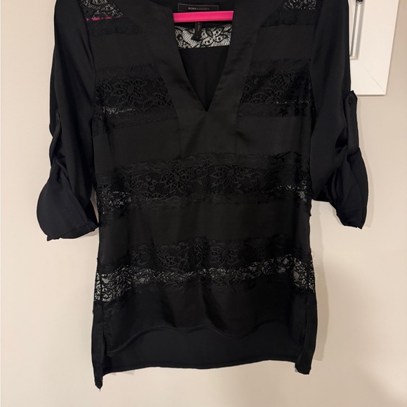 BCBGMaxAzria Black Tunic Relaxed Embellished - Picture 8 of 8